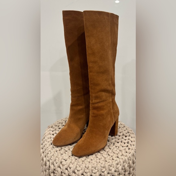Chinese Laundry Shoes - Elegant Chesnut Suede Knee-High Boots